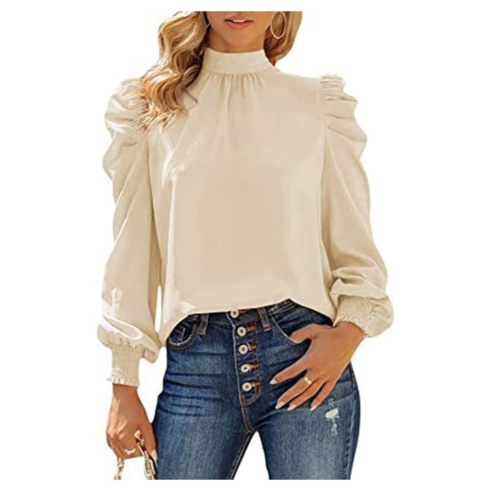 Hailey Cotton Dobby, Full Sleeves, Front Pleated, Back tie-knot Women's Blouse - Image 2